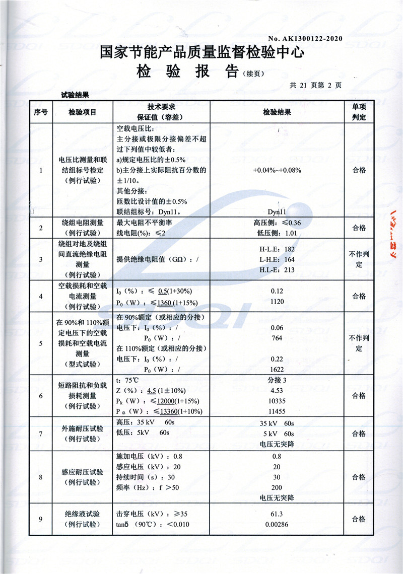 高低压试验报告-S11-1250维西维西维西油浸式变压器-2.jpg